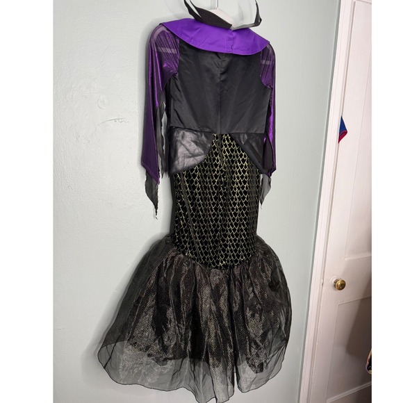 Disney Villains Maleficent Girl's Dress Halloween Costume - Picture 8 of 8